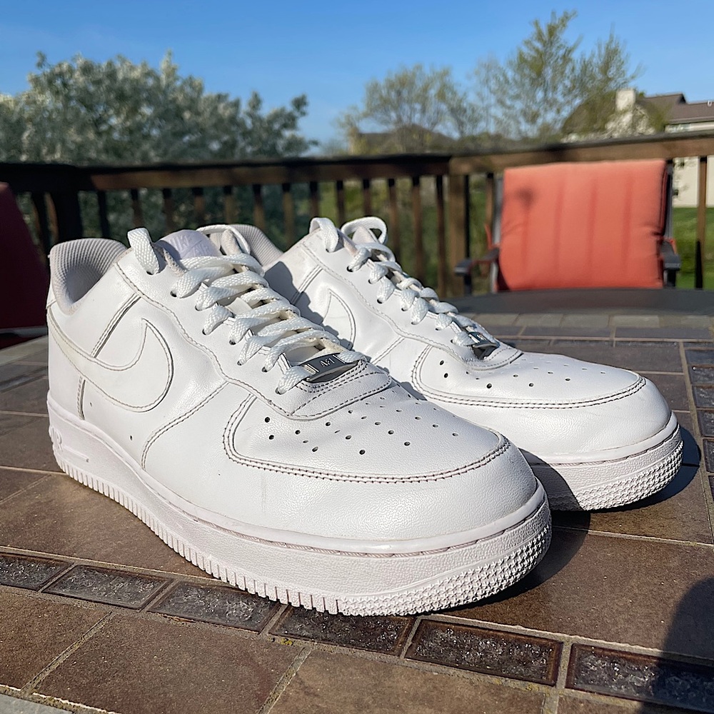 Men’s Nike Air Force 1 White Size 11 - Picture 3 of 6